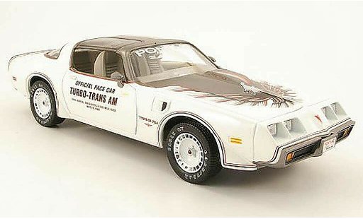 Pontiac Trans Am 1980 1/18 Greenlight bianco/grigio pace car indianapolis modellini auto