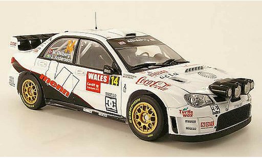 Subaru Impreza WRC 1/18 Sun Star 2007 No.14 Rally Gran Bretagna / Wales 2010 M.Ostberg / J.Andersson modellini auto