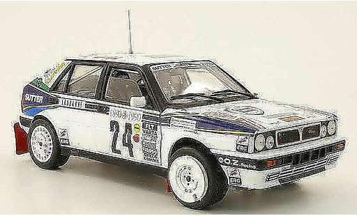 Lancia Delta HF Integrale 1/18 Sun Star no.24 lucky strike rallye monte carlo 1990 p.roux / p.corthay modellini auto