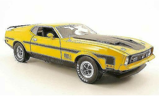 Ford Mustang Mach 1 1/18 Sun Star i giallo modellini auto