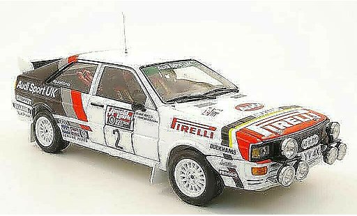 Audi Quattro rallye 1/18 Sun Star Rally no.2 audi sport uk schottland 1982 h.mikkola / a.hertz modellini auto