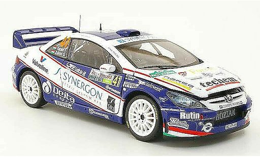 Peugeot 307 WRC 1/18 Sun Star no.41 synergon rallye bulgarien 2010 f.turan / g.zsiros modellini auto