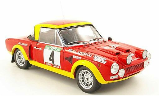 Fiat 124 Abarth 1/18 Sun Star no.4 olio fiat rallye portugal 1975 modellini auto