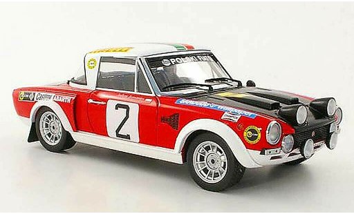 Fiat 124 Abarth 1/18 Sun Star No.2 A.Jaroszewicz / R.Zyszkowski Rally Warszawski 1974 modellini auto