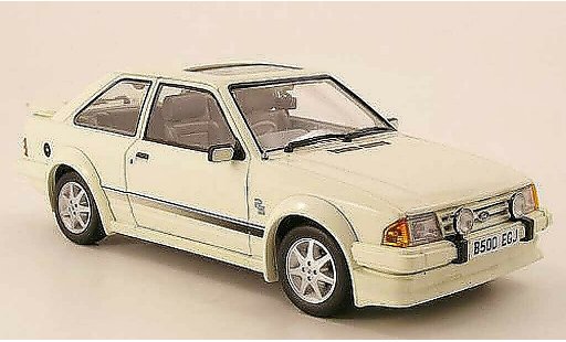 Ford Escort MK3 1/18 Sun Star Turbo bianco RHD 1984 modellini auto