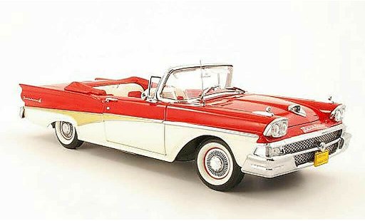 Ford Fairlane 500 Convertible 1/18 Sun Star Convertibile rosso/bianco modellini auto