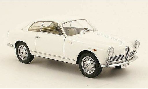 Alfa Romeo Giulietta sprint 1/18 Mini Miniera 1300 bianco 1965 modellini auto