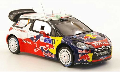 DS Automobiles DS3 WRC 2011 1/43 Spark No.1 Red Bull Rally Mexiko modellini auto