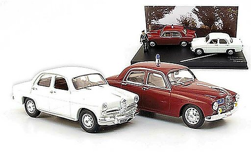 Alfa Romeo 1900 berlina 1/43 Rio Polizia e Giulietta plus Figur 1956 modellini auto