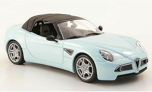 Alfa Romeo 8C spider 1/43 M4 blu 2010 modellini auto