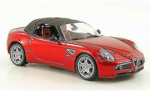 Alfa Romeo 8C spider 1/43 M4 rosso Softtop 2010 modellini auto