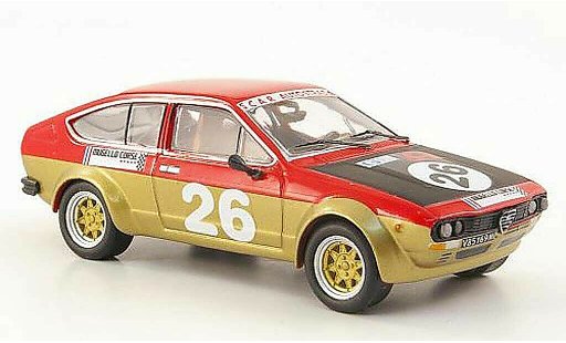 Alfa Romeo Alfetta gtv 2.0 1/43 M4 V No.26 Belli/Ciardi Vallelunga 1976 modellini auto