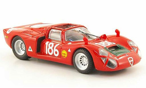 Alfa Romeo 33.2 spyder 1/43 Best 1968 No.186 Giunti/Galli Targa Florio modellini auto