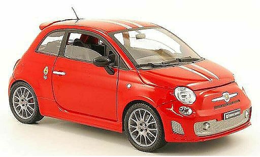 Fiat 695 Abarth SS 1/18 Mondo Motors tributo ferrari rosso/grigio metallisee modellini auto