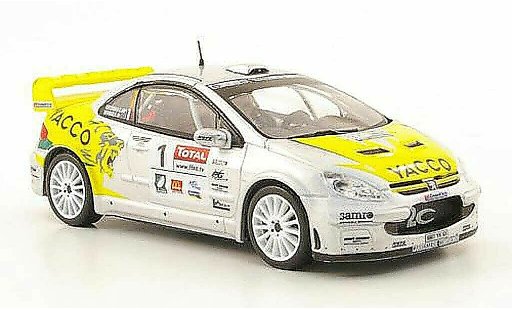 Peugeot 307 WRC 1/43 Hachette No.1 Yacco Rally du Limousin 2008 modellini auto