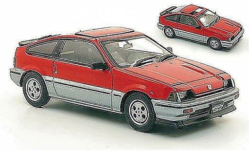 Honda CR-X Ballade 1/43 Ebbro Sports Si rosso/grigio 1984 modellini auto