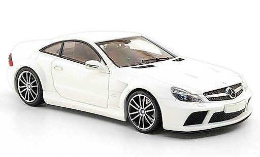 Mercedes B 65 1/43 Minichamps (R230) AMG nero Series opaco bianco 2009 modellini auto