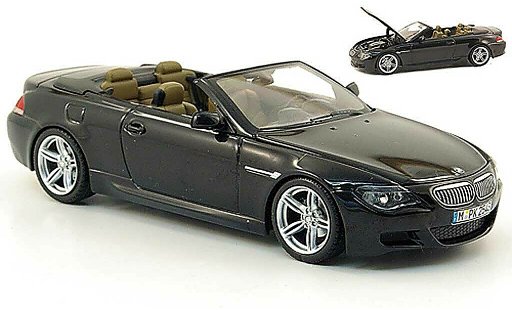Bmw M6 Cabriolet 1/43 Kyosho E64 M nero 2006 modellini auto