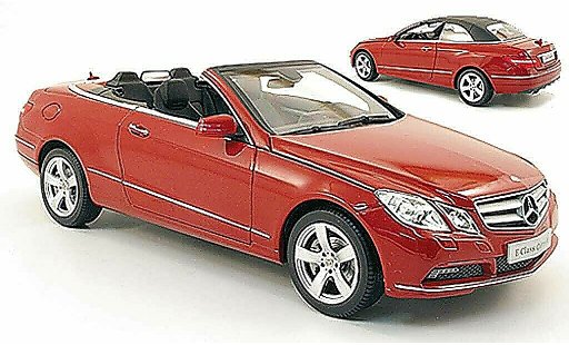 Mercedes Classe E Cabriolet 1/18 Norev (a207) rosso 2010 modellini auto