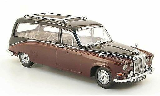 Daimler DS 420 corbillard 1/43 Oxford Leichenwagen rosso/nero modellini auto