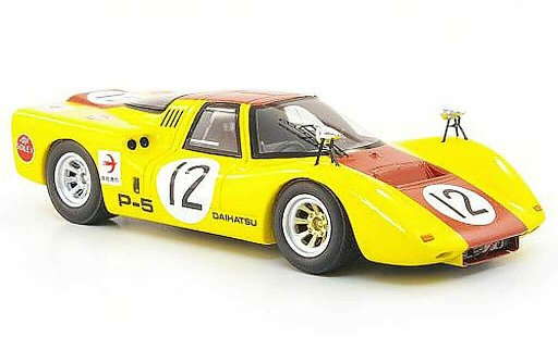 Daihatsu P-5 course 1/43 Ebbro No.12 giallo/rosso GP Japan 1968 modellini auto