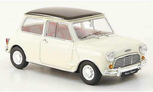 Austin Mini cooper 1/43 Ebbro bianco/nero RHD 1961 modellini auto
