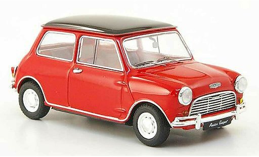 Austin Mini cooper 1/43 Ebbro rosso/nero RHD 1961 modellini auto