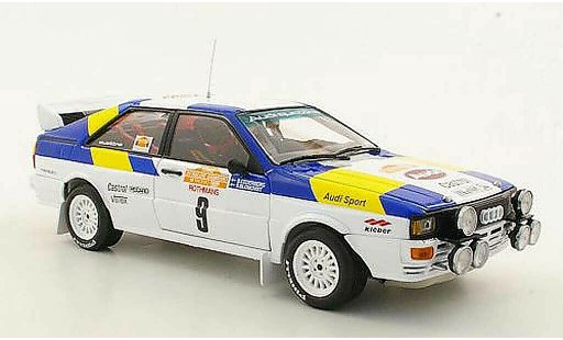 Audi Quattro rallye 1/18 Sun Star No.9 S.Blomqvist / B.Cederberg Rally San Remo 1982 modellini auto