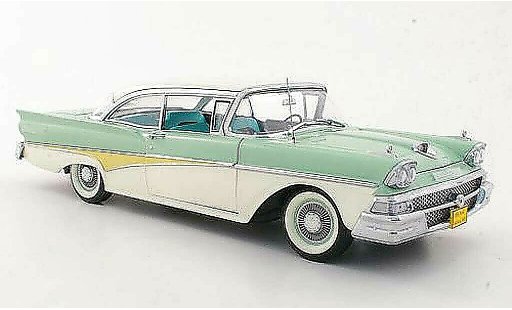 Ford Fairlane 500 Hardtop 1/18 Sun Star grigio verde/bianco modellini auto