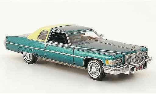 Cadillac Deville Coupe 1/43 American Excellence 1976 verde/beige modellini auto