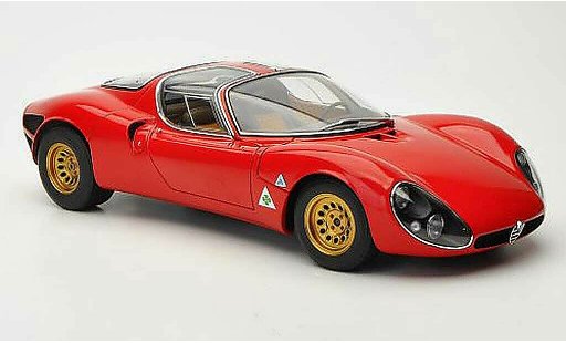 Alfa Romeo 33 stradale prototipo 1/18 Autoart tipo Prossootipo rosso 1967 modellini auto