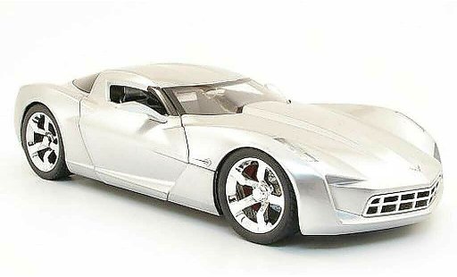 Chevrolet Corvette concept 1/18 Jada Toys C6 grigio metallisee modellini auto