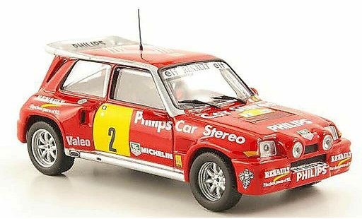 Renault 5 Turbo 1/43 Hachette Maxi 4x4 No.2 Philips Rally de Tierra de Aviles 1989 modellini auto