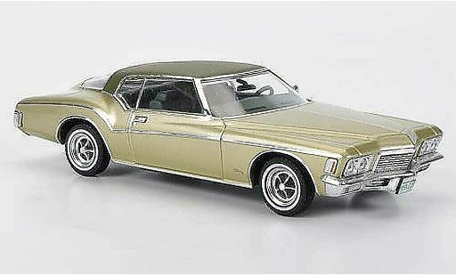 Buick Riviera Coupe 1/43 Premium X 1971 beige/verde opaco modellini auto
