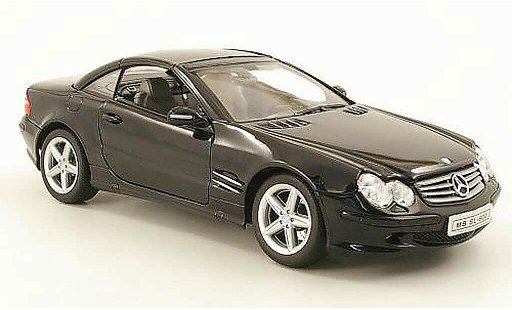 Mercedes Classe SL 500 1/18 Welly (r230) hardtop nero modellini auto