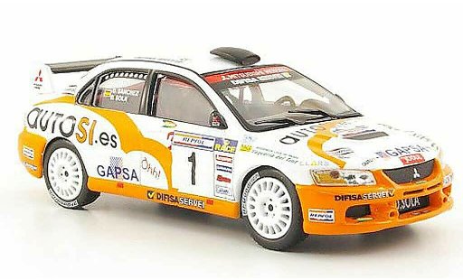 Mitsubishi Lancer Evolution IX 1/43 Hachette No.1 Rally de Tierra de Cabanas 2007 modellini auto