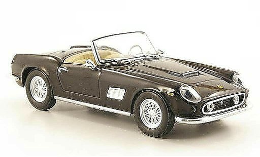 Ferrari 250 GT California 1/43 Hachette nero modellini auto