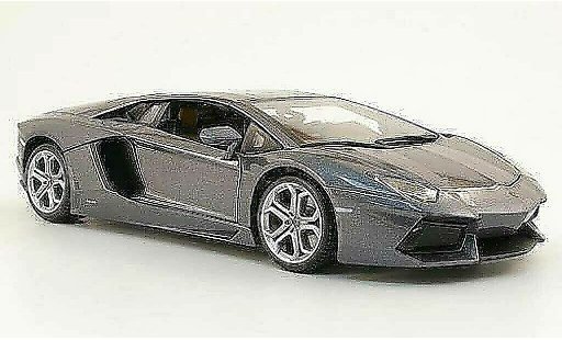 Lamborghini Aventador LP700-4 1/18 Burago grigio 2011 modellini auto