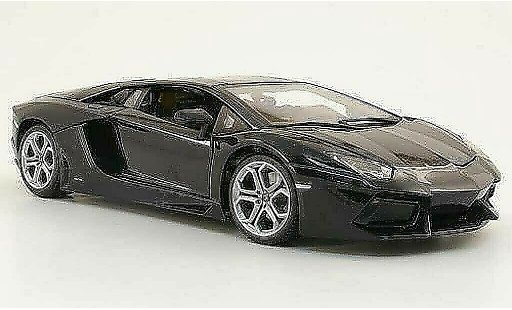 Lamborghini Aventador LP700-4 1/18 Burago nero 2011 modellini auto