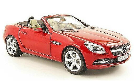 Mercedes Classe SLK Base 1/18 Minichamps (r172) rosso 2011 modellini auto