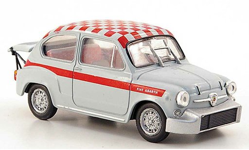 Fiat Abarth 1000 Berlina Corsa 1/43 Hachette / grigio/rosso-a scacchi 1967 modellini auto