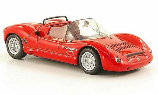 Fiat Abarth 1000 SP 1/43 Hachette rosso 1966 modellini auto