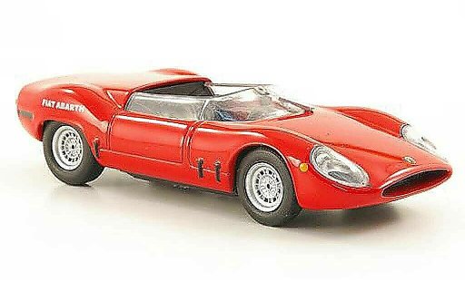 Fiat 2000 Abarth 1/43 Hachette OT Sport Spider rosso 1966 modellini auto