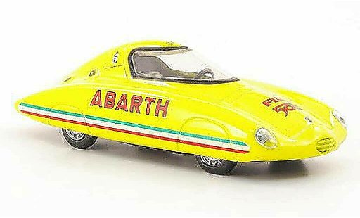 Fiat 500 Abarth 1/43 Hachette Rekordfahrzeug Pinin Farina giallo 1958 modellini auto