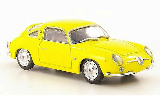 Fiat 750 Abarth 1/43 Hachette Record Monza giallo 1958 modellini auto
