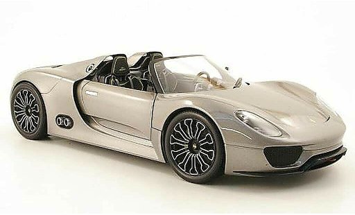 Porsche 918 2010 1/18 Minichamps spyder grigio modellini auto