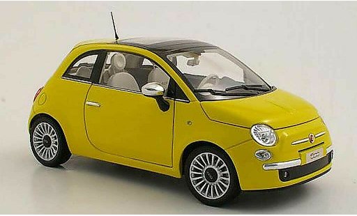 Fiat 500 Cabrio 1/18 Norev Lounge giallo 2007 modellini auto