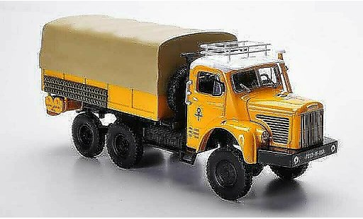 Berliet GBC camion 1/43 Norev 8 6x6 Gazelle giallo PP-LKW 1959 modellini auto