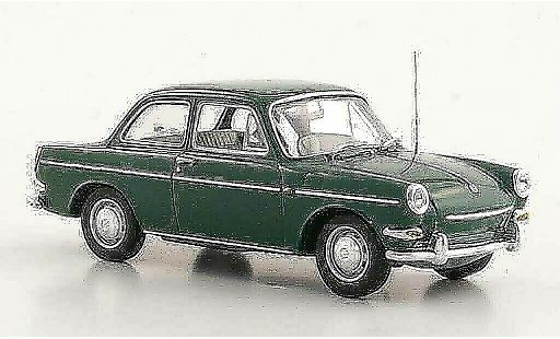 Volkswagen 1600 Base 1/43 Minichamps verde 1966 modellini auto