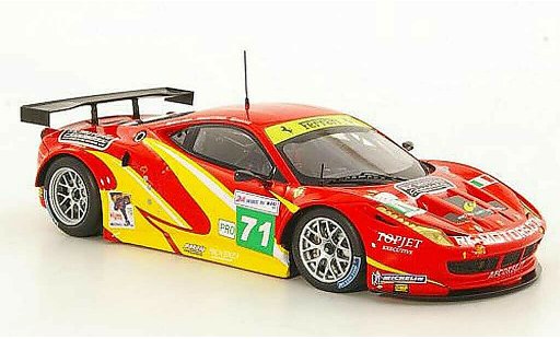 Ferrari 458 Italia GT2 1/43 Fujimi No.71 Team AF Corse 24h Le Mans 2011 modellini auto